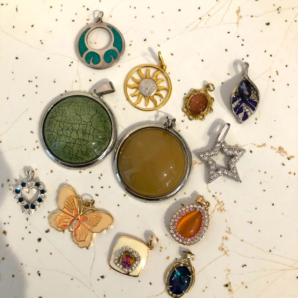 Ladies costume pendants